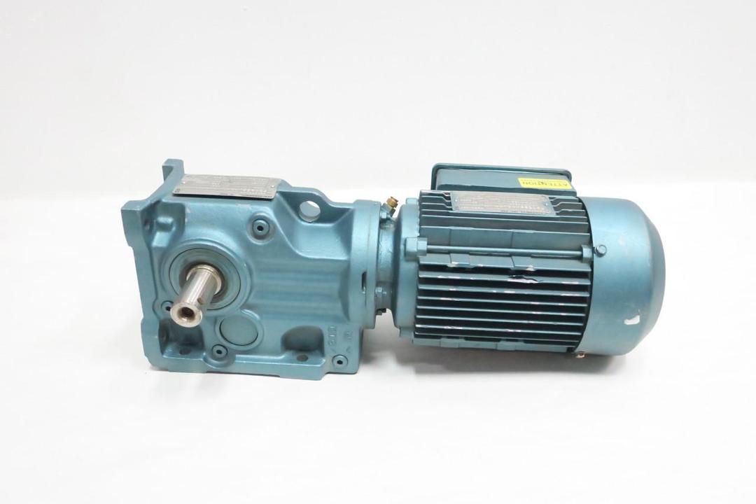 SEW EURODRIVE K37DT80N4 GEARMOTOR 162RPM 3PH 1HP 230/460V-AC