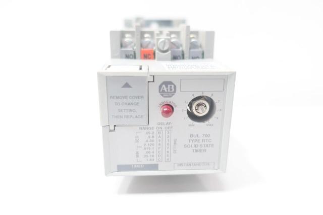 ALLEN BRADLEY 700-RTC20110U1 SOLID STATE TIMING RELAY 110/120V-AC 120V-DC