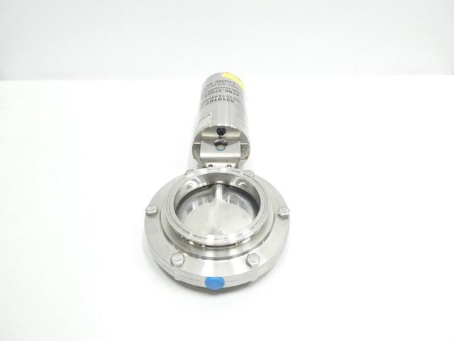 GEA TUCHENHAGEN 8330-4002-0220-0000 STAINLESS HYGIENIC BUTTERFLY VALVE 4IN
