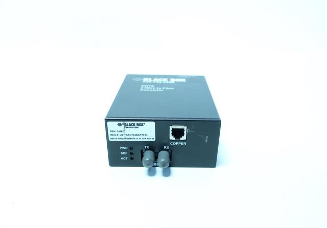 BLACK BOX TE160A 2 WIRE TO FIBER CONVERTER MODULE