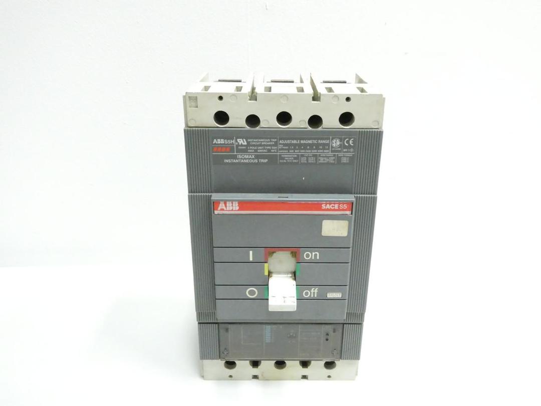 ABB S5H PR211 SACE S5 MOLDED CASE CIRCUIT BREAKER 3P 400A AMP 600V-AC