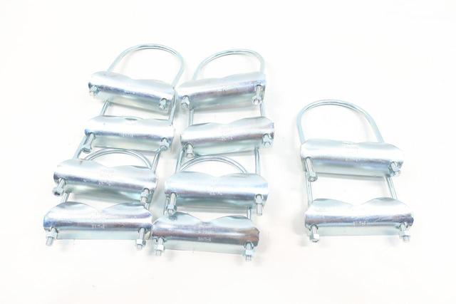SET OF 10 COOPER B422-4ZN RIGHT ANGLE CLAMP 4IN