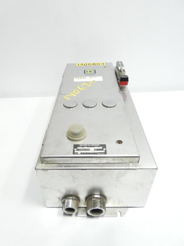 SQUARE D 8539SCW44 8536SCO3 SIZE 1 COMBINATION STARTER 120V-AC 10HP