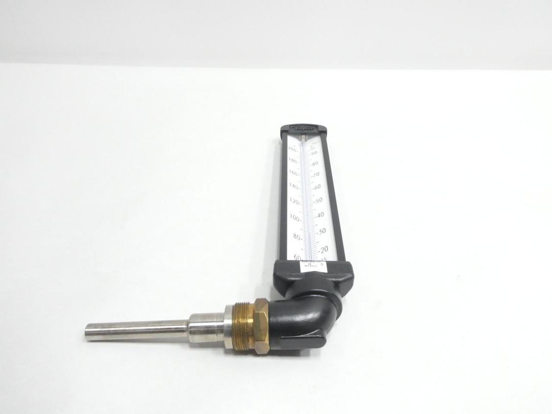 TAYLOR EL7203J024 BIMETAL THERMOMETER 3-1/2IN 60-200F 1IN NPT