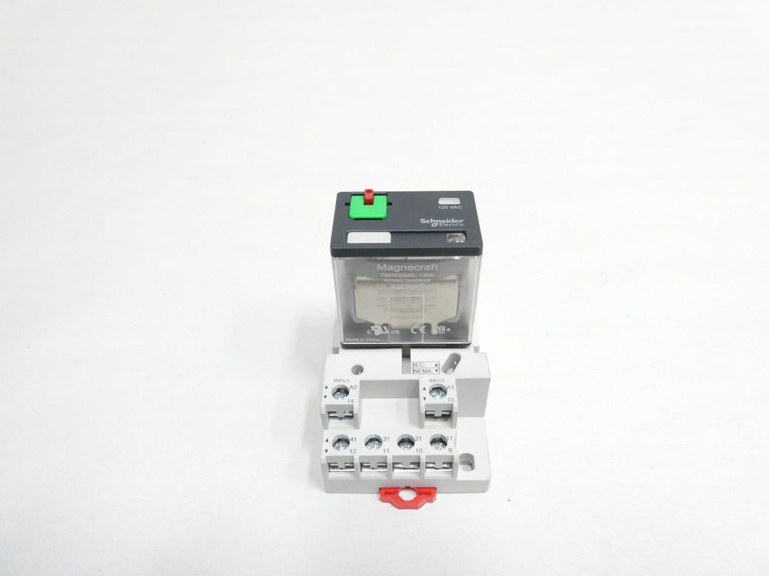 MAGNECRAFT 784XDXM4L-120A 70-784D14-1 PLUG-IN RELAY 120V-AC