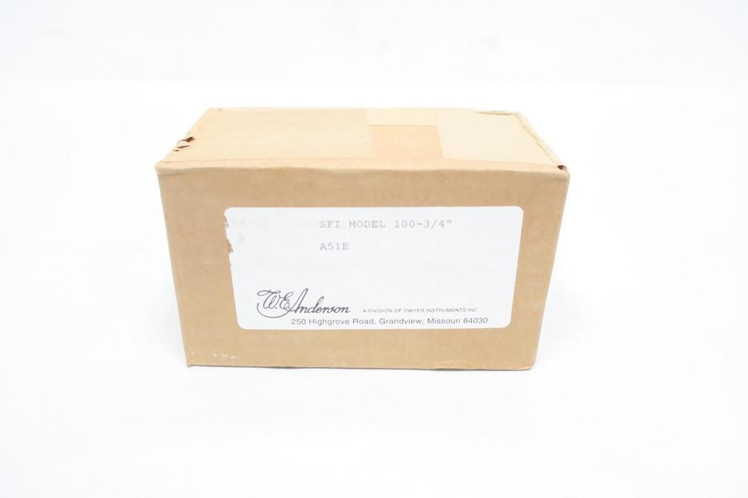 WE ANDERSON SFI-100-3/4 FLOW INDICATOR 3/4IN