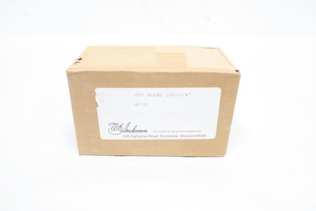 WE ANDERSON SFI-100-3/4 FLOW INDICATOR 3/4IN