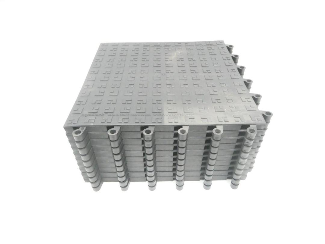 SET OF 10 WEARWELL 566.78X18X18BK-CS10 SOLID BLACK MAT 7/8IN X 1FT 6IN X 1FT 6IN