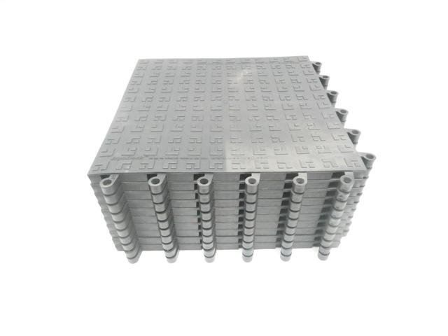 SET OF 10 WEARWELL 566.78X18X18BK-CS10 SOLID BLACK MAT 7/8IN X 1FT 6IN X 1FT 6IN