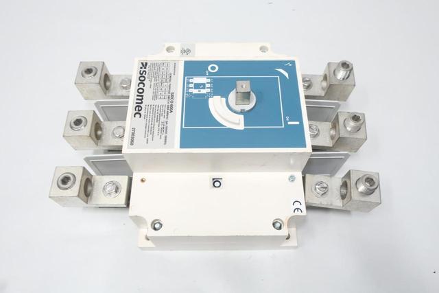 SOCOMEC SIRCO 600A 27003060 DISCONNECT SWITCH 3P 600A AMP 600V-AC