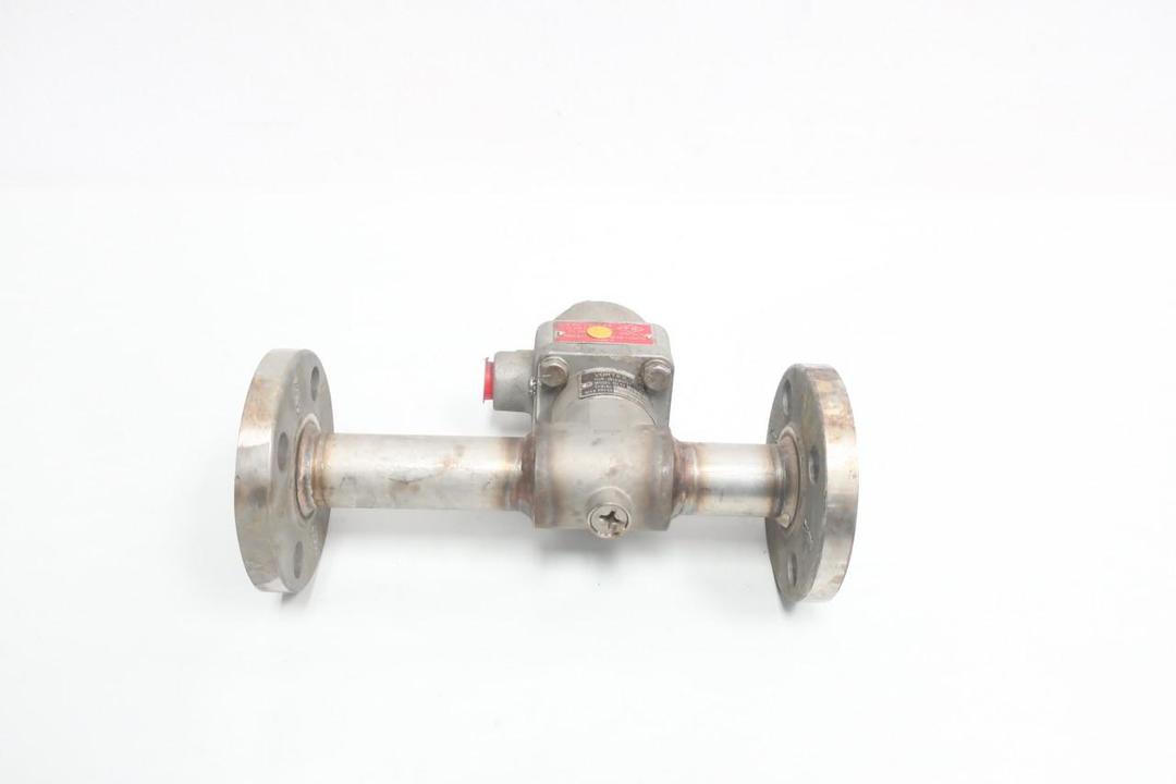 FISCHER PORTER IOLV2201AB3C 10LV2201AB3C STAINLESS FLANGED VORTEX FLOW METER 1IN