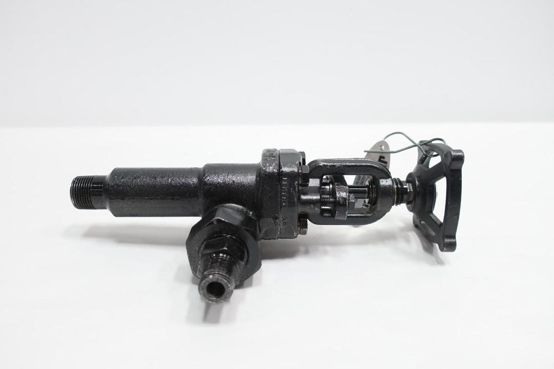 JERGUSON 77BL-CS-3/4X1/2X3/4 MANUAL STEEL GAGE VALVE 1/2IN X 3/4IN