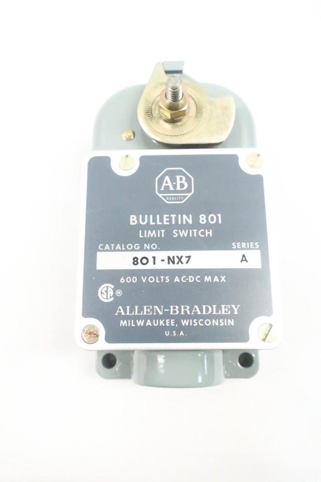 ALLEN BRADLEY 801-NX7 LIMIT SWITCH 600V-AC/DC