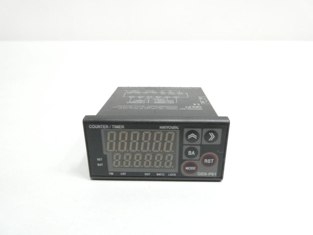 HANYOUNG GE6-P61A DIGITAL COUNTER 100-240V-AC