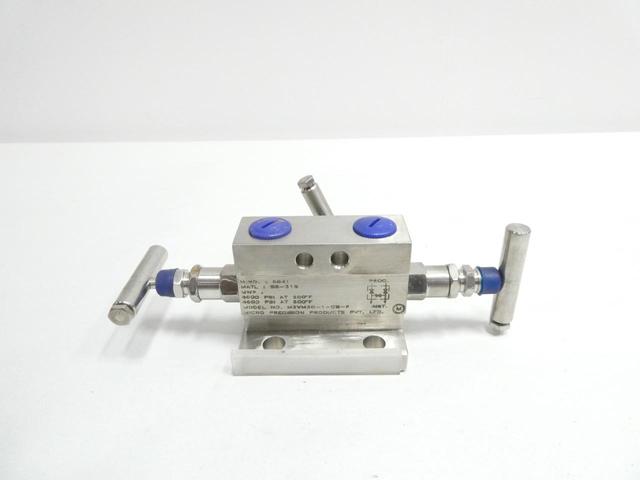 MICRO PRECISION PRODUCTS M3VM30-1-CB-P STAINLESS INSTRUMENT MANIFOLD 6000PSI