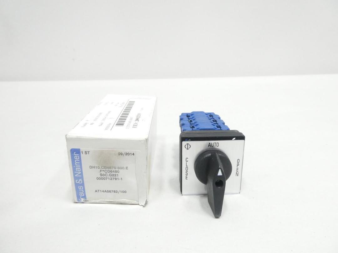 KRAUS & NAIMER DH10 AT14A567 ROTARY CAM SWITCH 600V-AC