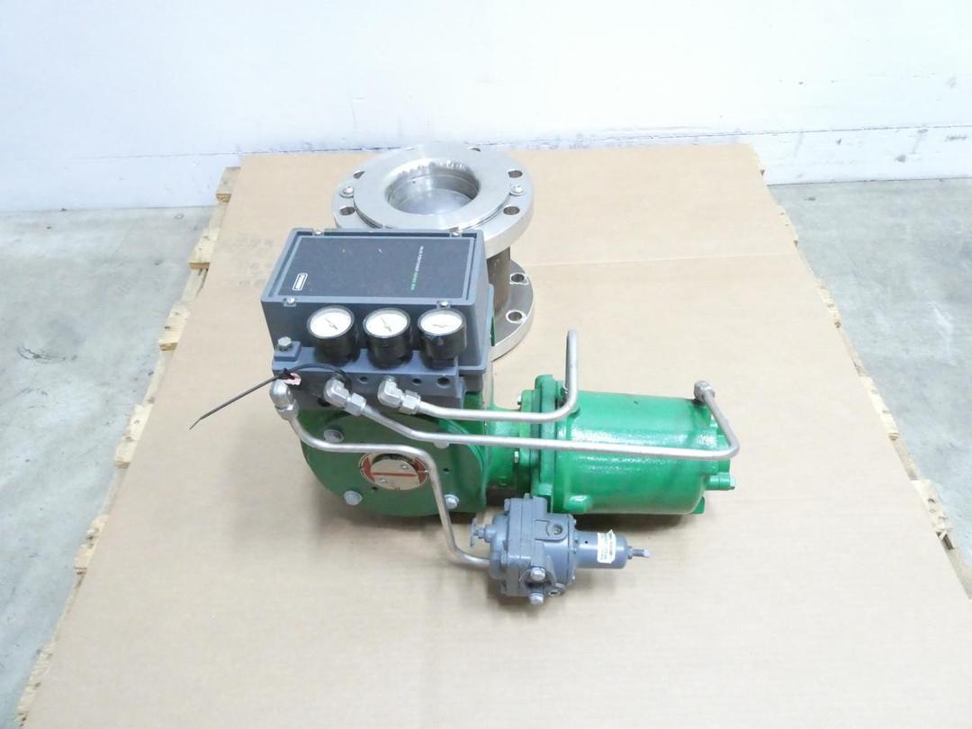 FISHER V150 1061 SIZE 30 3610J STAINLESS FLANGED VEE-BALL CONTROL VALVE 6IN 150