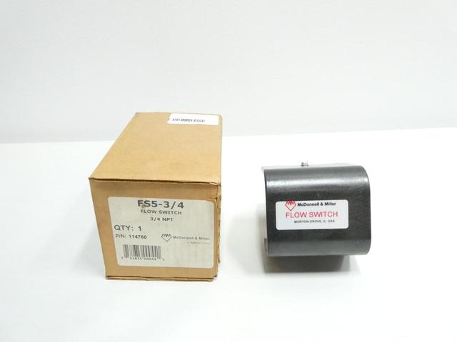 MCDONNELL & MILLER FS5-3/4 FLOW SWITCH 3/4IN NPT