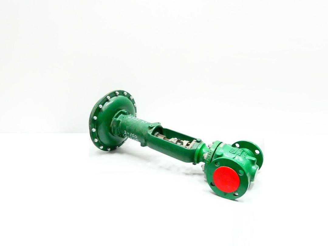 FISHER ES 667 SIZE 40 PNEUMATIC STEEL FLANGED CONTROL VALVE 2IN 150