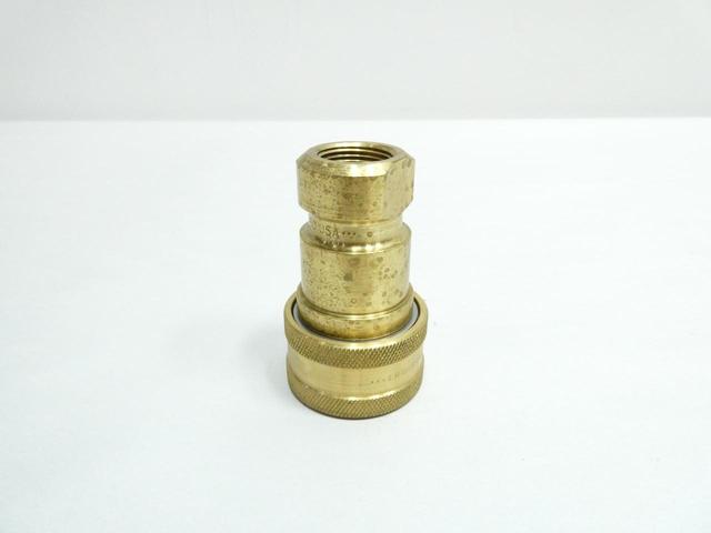 PARKER BH6-60 BRASS QUICK DISCONNECT COUPLING 3/4IN