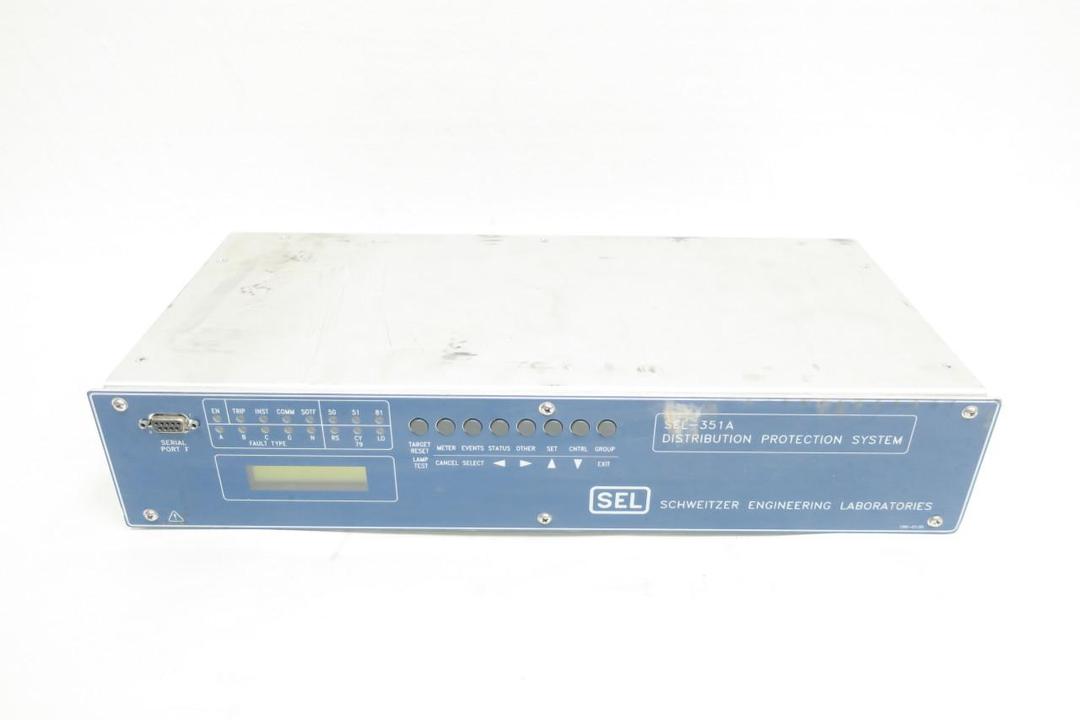 SEL SEL-351A 0351A00H23554XX DISTRIBUTION PROTECTION SYSTEM 38-200VDC 85-140VAC