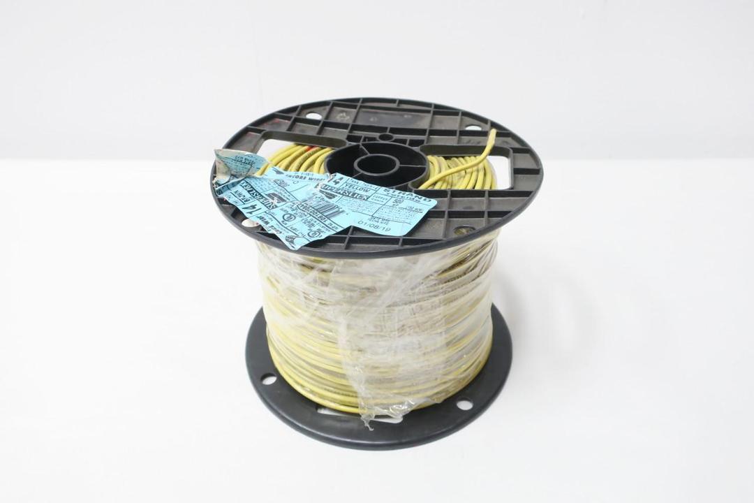 ENCORE WIRE 106100708440 THHN YELLOW MACHINE TOOL WIRE 14AWG 500FT