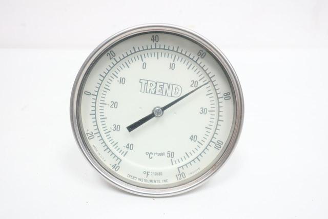 TREND 50 BIMETAL THERMOMETER 5IN 6IN -40-120/-40-50C 1/2IN NPT