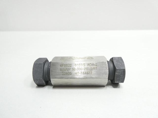 PARKER 4F8822 316SS ADA-2 LOW PRESSURE STRAIGHT COUPLING 1/2IN