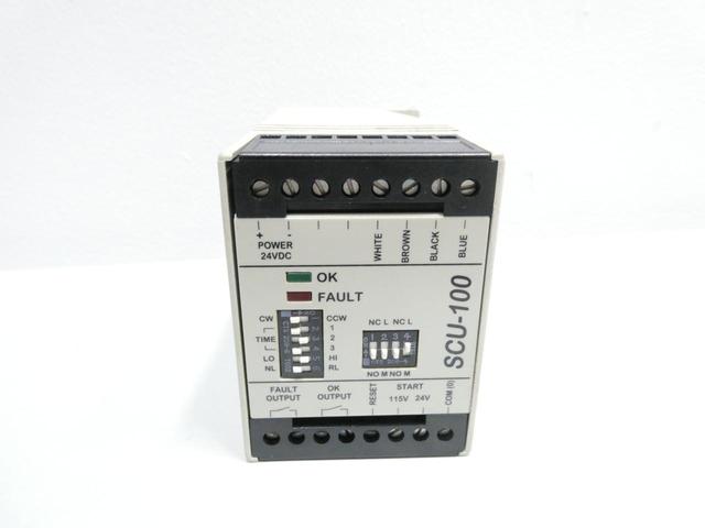POSITIVE CONTACT SCU-100 SENSOR CONTROLLER MODULE 2A AMP 24V-DC 250V-AC