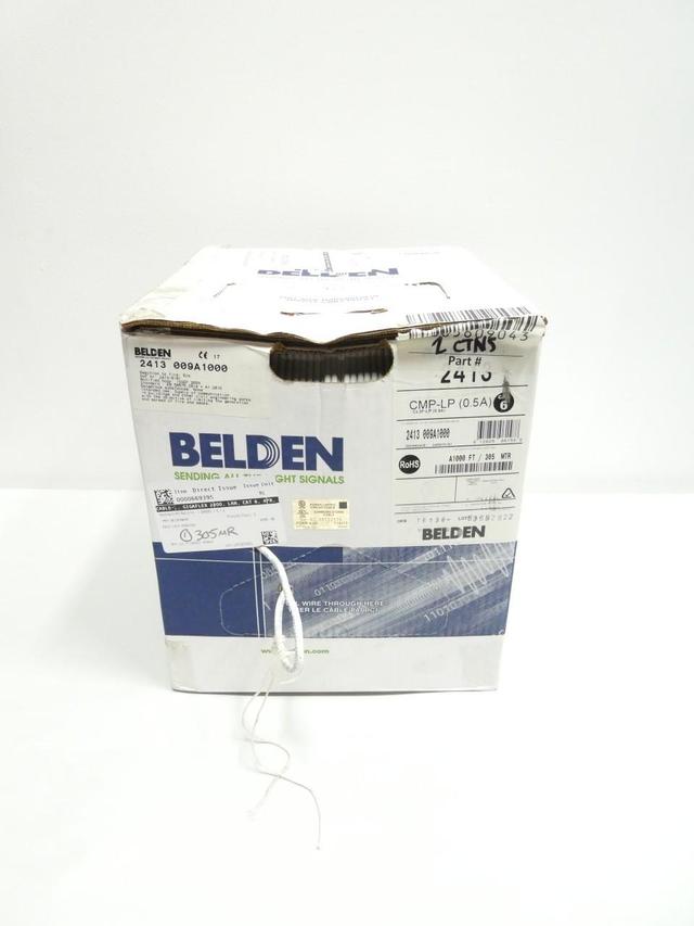 BELDEN 2413 009A1000 CAT6 CABLE 1000FT 23AWG 4PR
