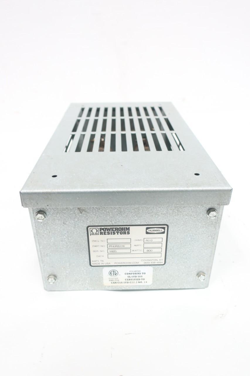 HUBBELL PF40R800W POWEROHM RESISTOR 800W 40OHM