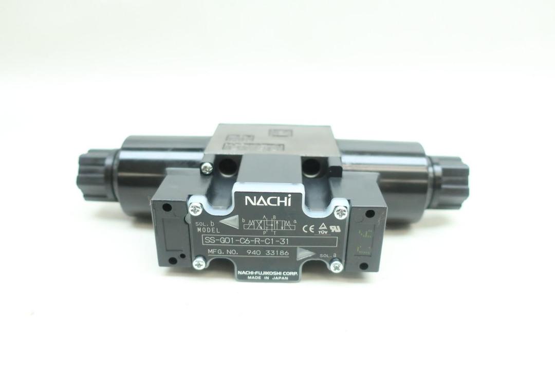 NACHI SS-G01-C6-R-C1-31 HYDRAULIC DIRECTIONAL CONTROL VALVE 110V-AC