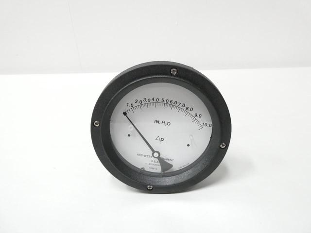 MID-WEST 130PC-20-OO PRESSURE GAUGE 4-1/2IN 0-10IN-H2O