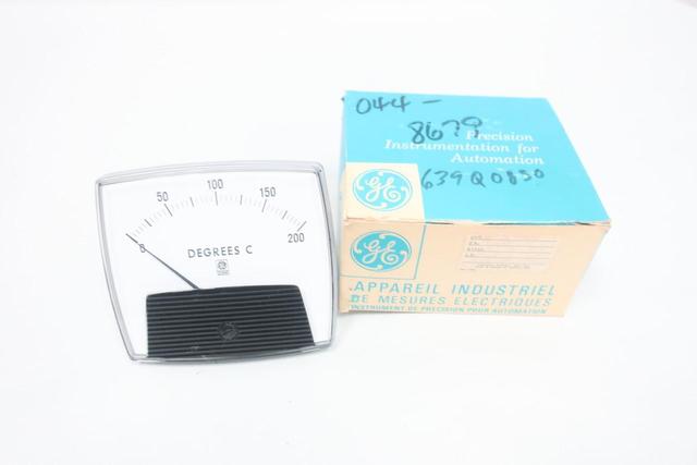 GENERAL ELECTRIC GE L550 FA 1406-177 TEMPERATURE METER 0-200C