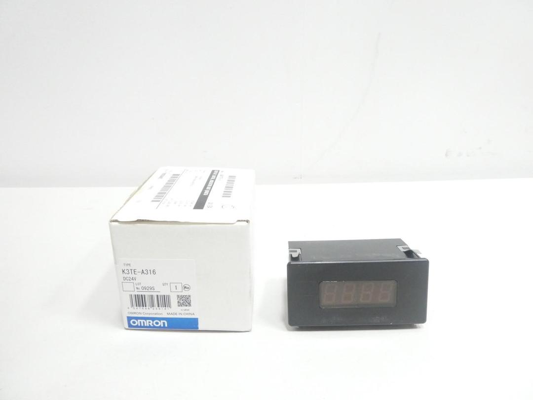 OMRON K3TE-A316 DIGITAL PANEL METER 24V-DC