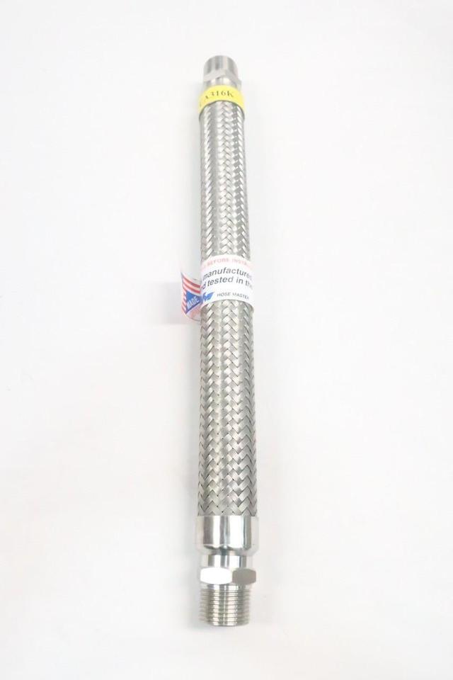 HOSE MASTER CA316K STAINLESS BRAIDED HOSE 18IN X 1IN 1IN NPT