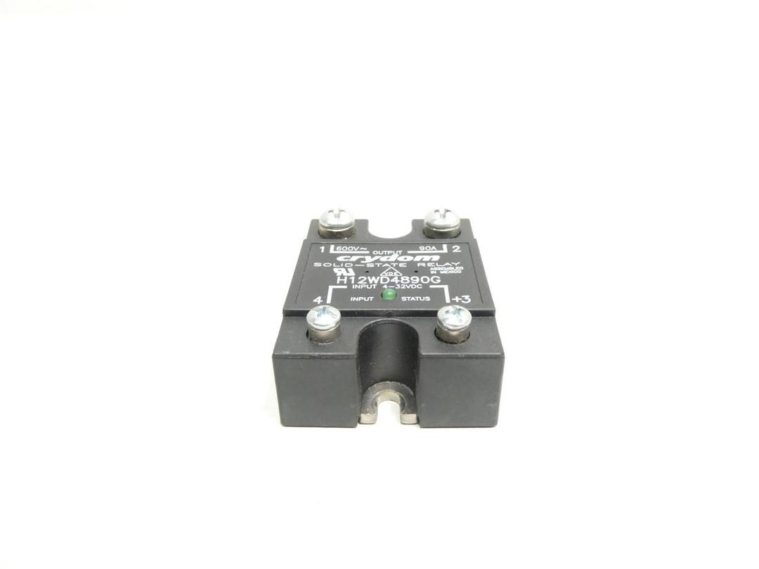 CRYDOM H12WD4890G SOLID STATE RELAY 4-32V-DC 90A AMP 600V-AC