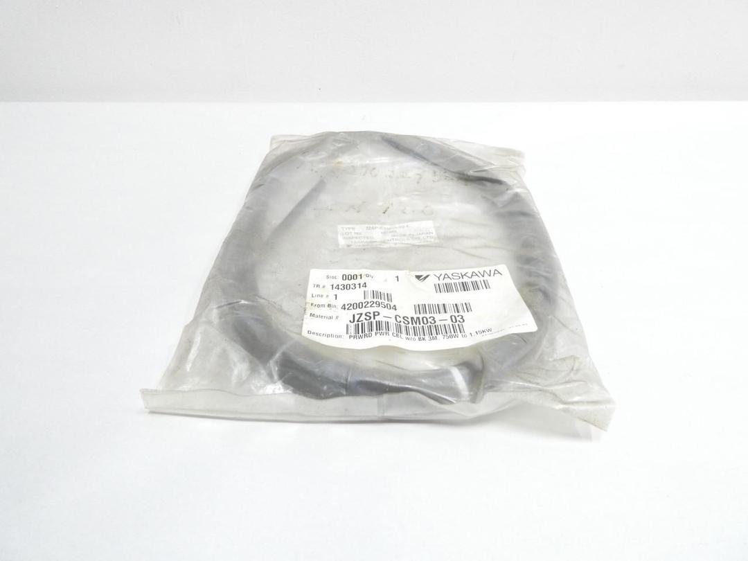 YASKAWA JZSP-CSM03-03 CORDSET CABLE 3M