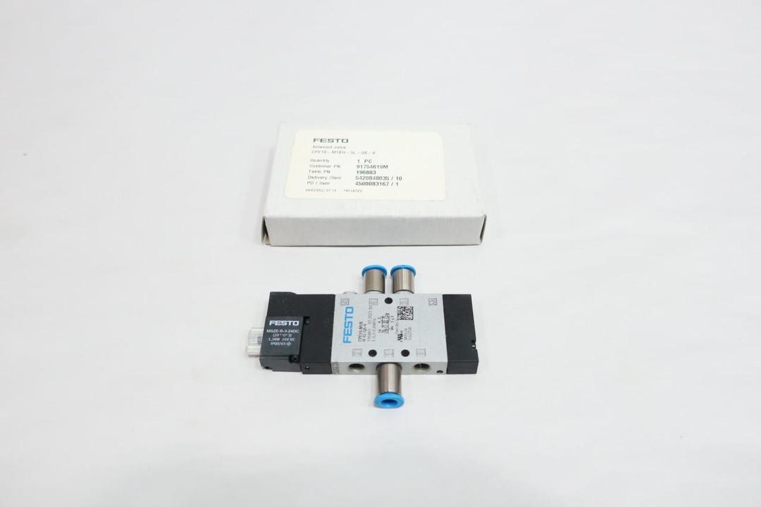 FESTO CPE10-M1BH-5L-QS-6 196883 PNEUMATIC SOLENOID VALVE 24V-DC 0.8MPA