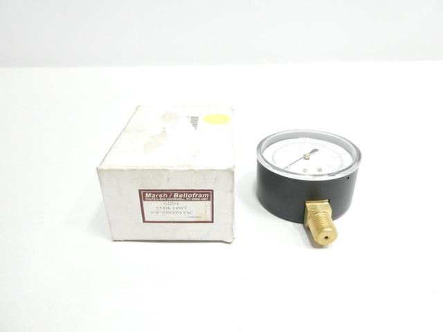 MARSH BELLOFRAM G22914 PRESSURE GAUGE 2-1/2IN 0-30IN-H2O 1/4IN NPT
