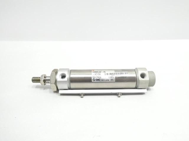 SMC CDM2L32-75-XC13A DOUBLE ACTING PNEUMATIC CYLINDER 32MM 75MM 1MPA
