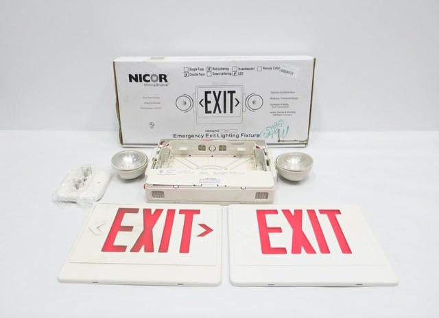 NICOR 18201 EXIT LIGHT 6.5KW 120V-AC
