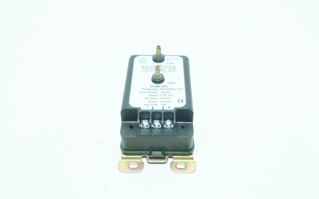 SETRA 2641R25WD11T1C 0-.25IN-H2O 24V-DC DIFFERENTIAL PRESSURE TRANSMITTER