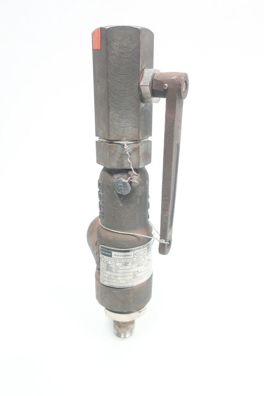 CONSOLIDATED 19096LCF-2-CC-MS-33-MT-FT-LA RELIEF VALVE 20GPM 60PSI 1/2IN NPT