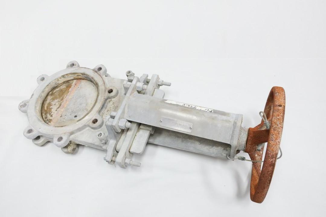 FABRI-VALVE C37 FV-C3720313500 MANUAL STAINLESS LUGGED KNIFE GATE VALVE 8IN 150