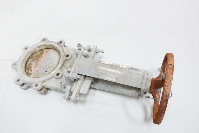 FABRI-VALVE C37 FV-C3720313500 MANUAL STAINLESS LUGGED KNIFE GATE VALVE 8IN 150