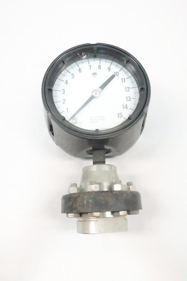 ASHCROFT 45-1279AS-02L-15# PRESSURE GAUGE 4-1/2IN 0-15PSI 1/4IN NPT
