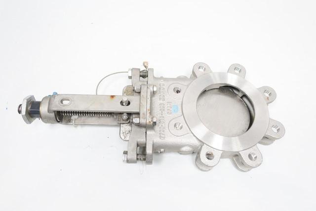 VELAN L12-0310C-13ST-W320 STAINLESS FLANGED KNIFE GATE VALVE 4IN