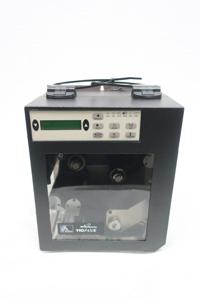 ZEBRA 113ER02-00600 110PAX4 THERMAL LABEL PRINTER 90-264V-AC