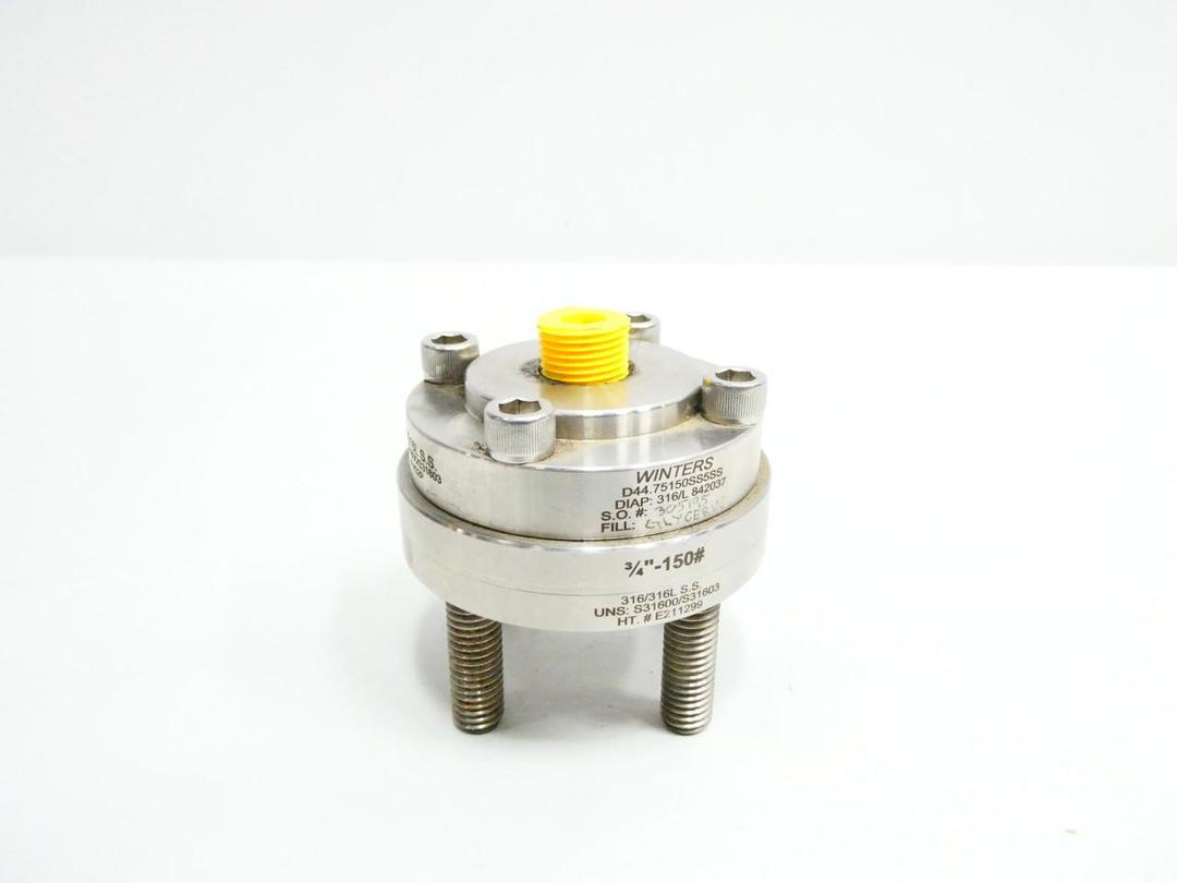 WINTERS D44.75150SS5SS FLANGED SEAL WELDED DIAPHRAGM